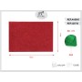 GOMMA EVA 40X60 GLITTER ROSSO