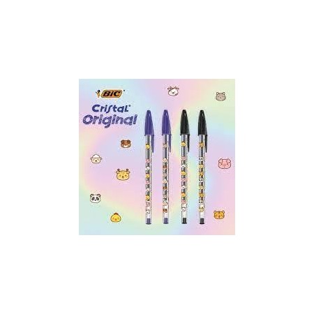 BIRO BIC CRISTAL DECOR 10 BLU+10 NERE