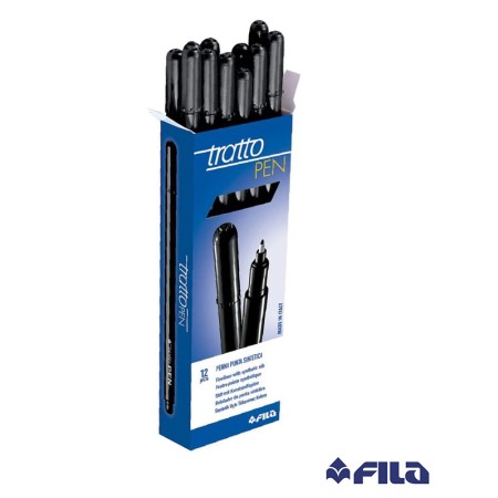 BIRO TRATTO PEN COLOR NERO 12PZ