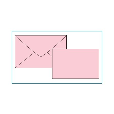 BIGLIETTI E BUSTE F.4 COL. TENUI ROSA