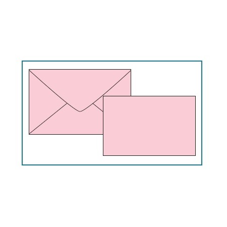 BIGLIETTI E BUSTE F.9 COL.TENUI ROSA