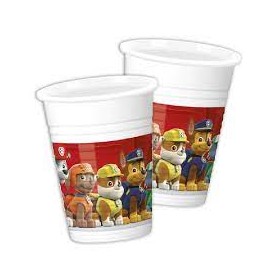 BICCHIERI PLASTICA PAW PATROL PZ.8