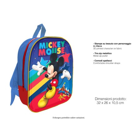 ZAINO 3D TOPOLINO