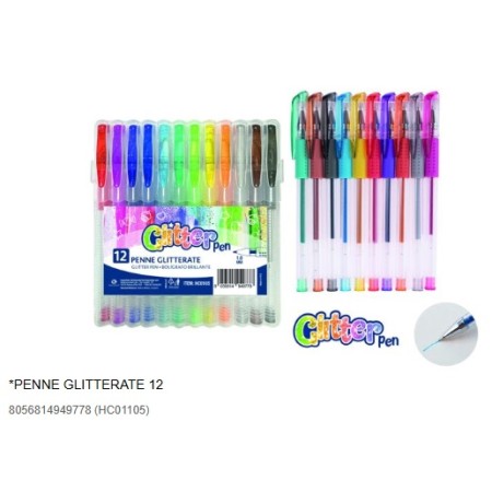 BLISTER BIRO GLITTER PC.12