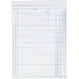 SCHEDA 2 COL. 21X15 100PZ. BLU