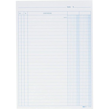 SCHEDA 2 COL. 21X15 100PZ. BLU