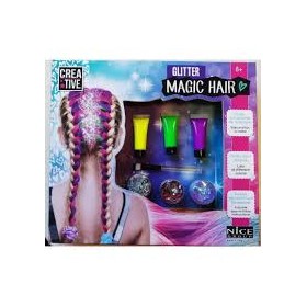 SET TRECCIA GLITTER