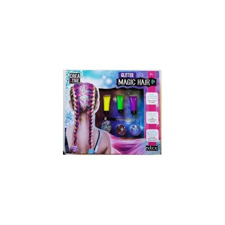 SET TRECCIA GLITTER