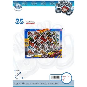 BOX 25 MINI AUTO METALLO