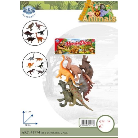ANIMALI DINOSAURI PZ.6