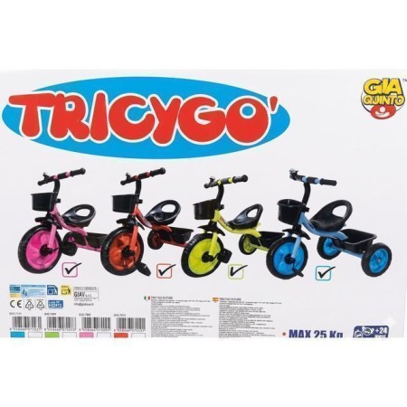 TRICICLO METALLO GIALLO
