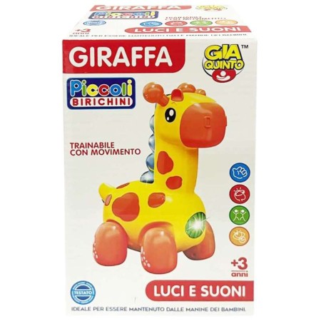 GIRAFFA CAMMINANTE GIALLA
