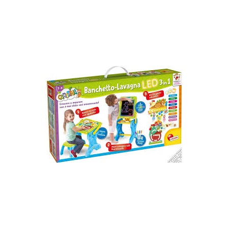 CAROTINA BANCHETTO LAVAGNA LED 3 IN 1