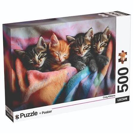 PUZZLE + POSTER CATS PZ.500